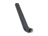 Труба прямоугольная с коленом Vortex 1м RAL 7024