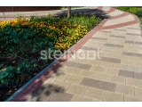 Тротуарная плитка Steingot Квадрат 300*300 Коричневый 60 мм