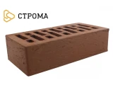 Облицовочный кирпич одинарный 1НФ Коричневый рустик, Строма