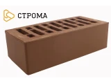 Облицовочный кирпич полуторный утолщенный 1,4 НФ Коричневый гладкий, Строма
