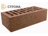 Облицовочный кирпич полуторный утолщенный 1,4 НФ Коричневый кора дуба, Строма