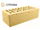 Облицовочный кирпич полуторный утолщенный 1,4 НФ Слоновая кость рустик, Строма