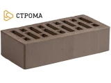 Облицовочный кирпич одинарный 1НФ Базальт гладкий, Строма