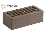 Облицовочный кирпич полуторный утолщенный 1,4 НФ Базальт гладкий, Строма