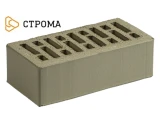 Облицовочный кирпич полуторный утолщенный 1,4 НФ Грифель гладкий, Строма