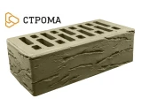 Облицовочный кирпич полуторный утолщенный 1,4 НФ Грифель кора дуба, Строма