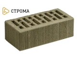 Облицовочный кирпич полуторный утолщенный 1,4 НФ Грифель бархат, Строма